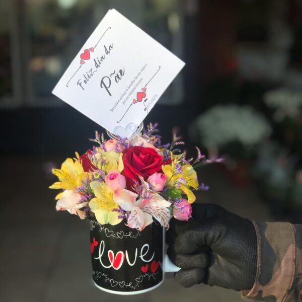 Arranjo café com flores (modelos variados) - Image 3